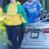 Marty supreme hailey bieber yellow jacket