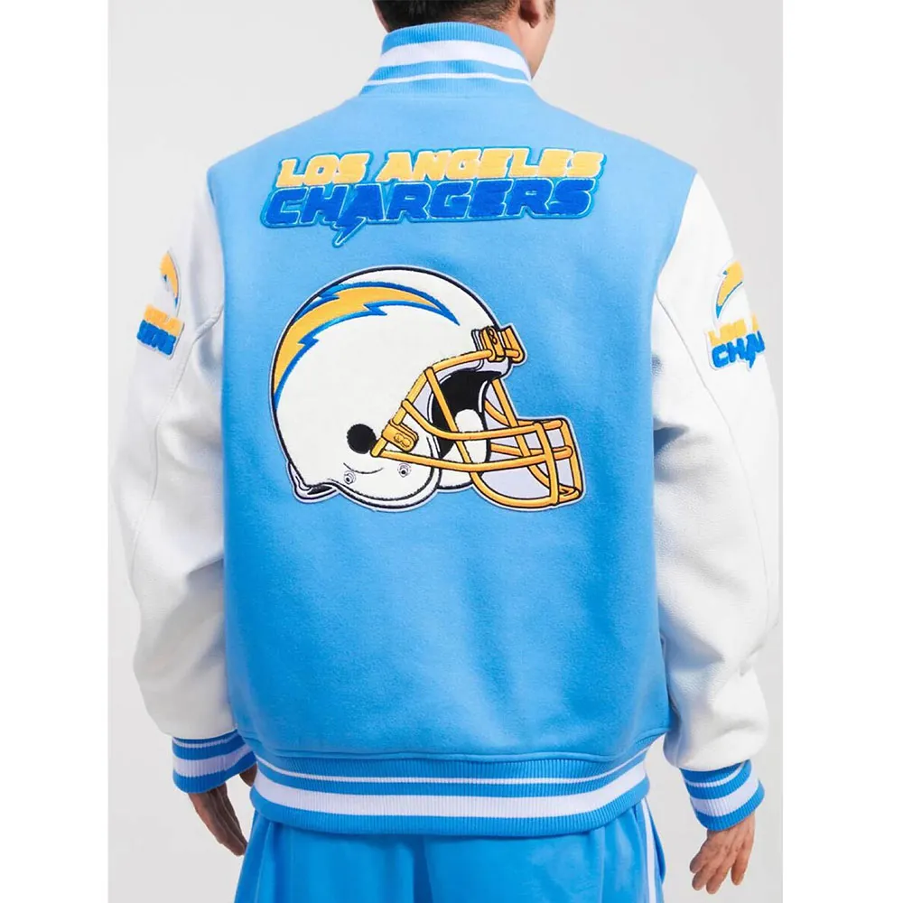 Mashup los angeles chargers varsity jacket