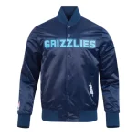 Memphis Grizzlies Classic Navy Satin Jacket