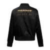 Memphis grizzlies holiday glam womens satin varsity jacket black 4