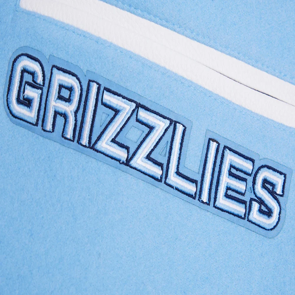 Memphis grizzlies pro standard mashup wool and leather varsity jacket 7
