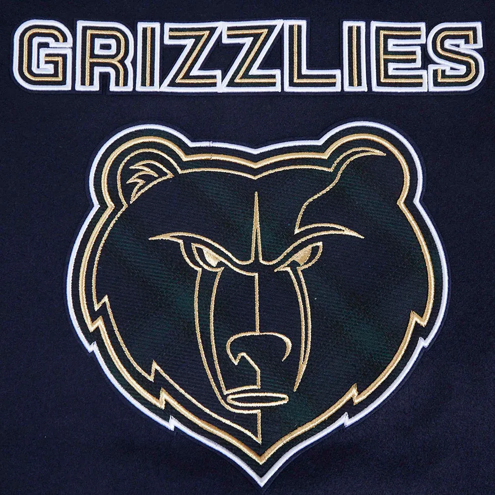Memphis grizzlies pro standard pro prep wool and leather varsity jacket 10