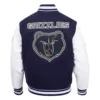 Memphis grizzlies pro standard pro prep wool and leather varsity jacket 4