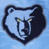 Memphis grizzlies pro standard retro classic blue satin varsity jacket 5