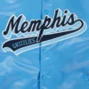 Memphis grizzlies pro standard script tail blue satin varsity jacket 5