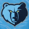 Memphis grizzlies pro standard script tail blue satin varsity jacket 6