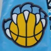 Memphis grizzlies pro standard script tail blue satin varsity jacket 7