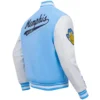 Memphis grizzlies pro standard script tail wool and leather varsity jacket 3