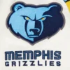 Memphis grizzlies retro classic womens full snap satin varsity jacket cream 7