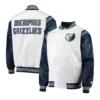 Memphis grizzlies the enforcer white satin jacket