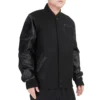 Memphis grizzlies triple black wool varsity jacket 2