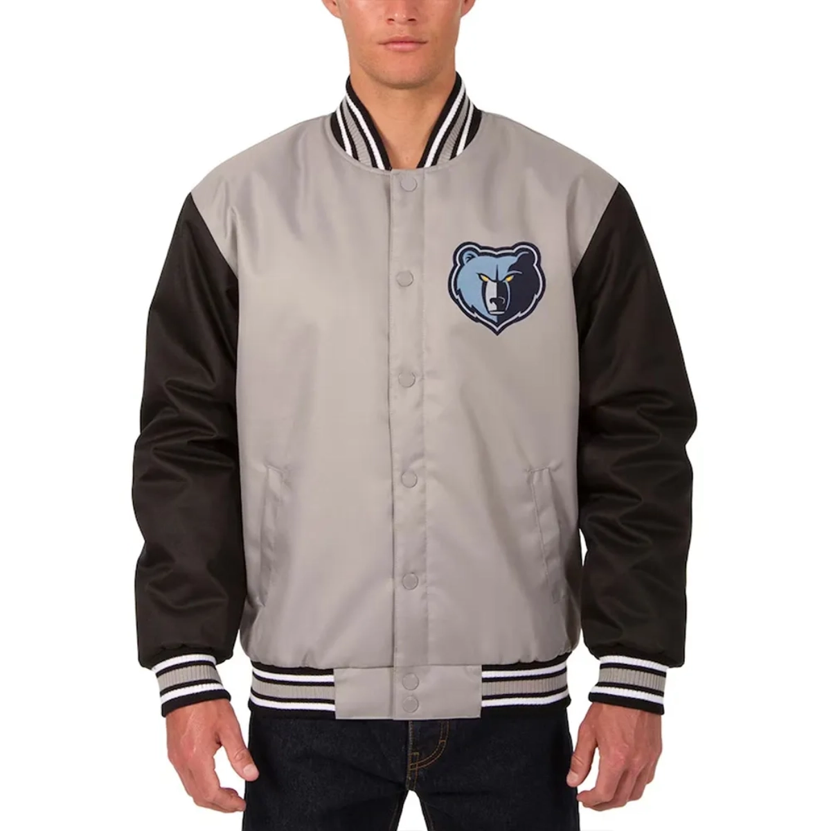 Memphis grizzlies two tone satin jacket
