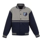 Memphis Grizzlies Youth Gray/Navy Satin Jacket