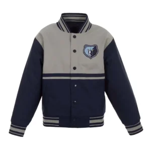 Memphis grizzlies youth satin bomber jacket