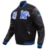 Memphis tigers classic wool leather varsity jacket