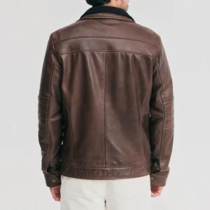 Mens detachable storm brown bomber jacket