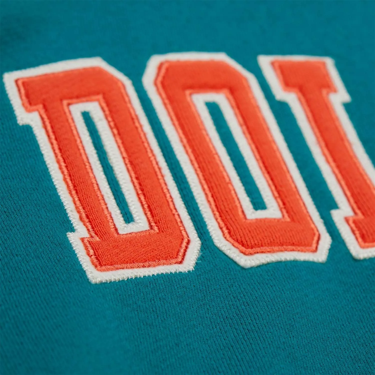 Miami dolphins courtside hooded varsity patch logo