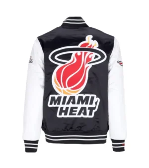 Miami heat 2006 the finals black satin varsity jacket 2