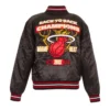 Miami heat finals champions satin varsity jacket
