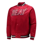 Miami Heat Hardwood Classics Red Satin Jacket