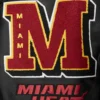 Miami heat mashup wool leather varsity jacket black 3 1
