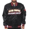 Miami heat nba finals champions black jacket