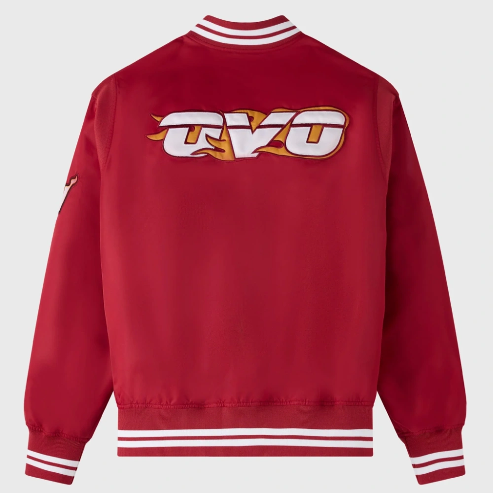Miami heat playboy red satin varsity jacket