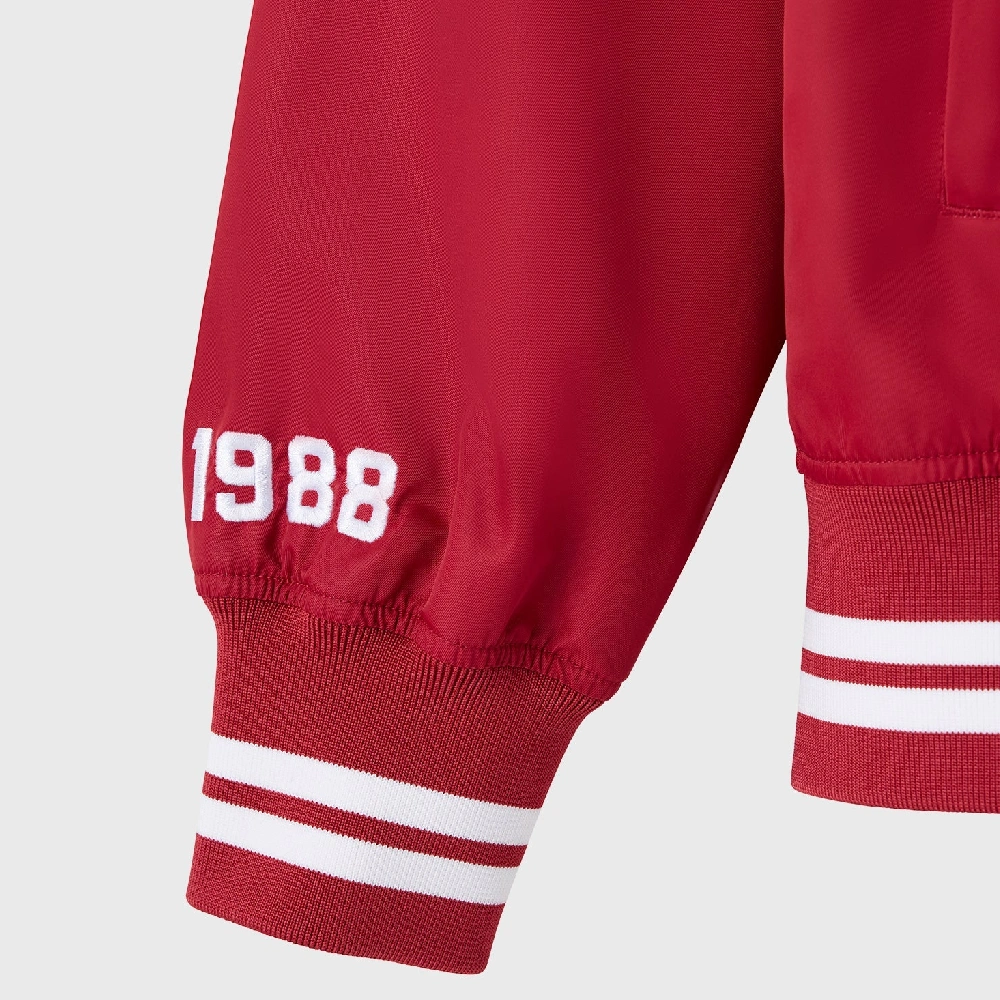 Miami heat playboy red satin varsity sleeve detail