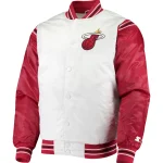 Miami Heat The Enforcer White/Red Satin Jacket