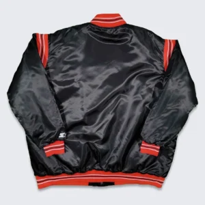 Miami heat teddy bomber satin jacket