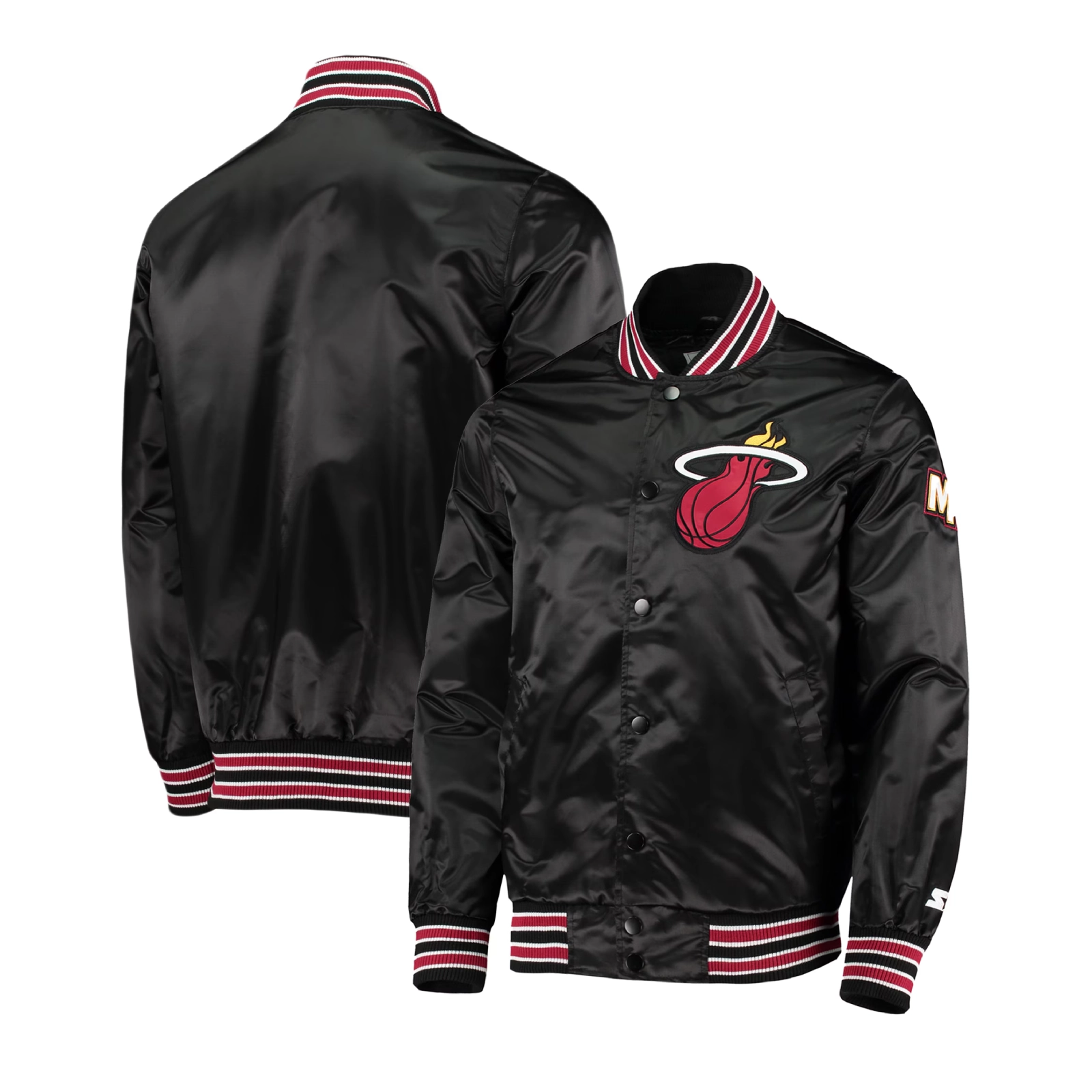 Miami heat the diamond black satin jacket