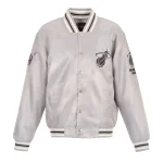 Miami Heat Vintage Silver Satin Jacket