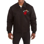 Miami Heat Workwear Black Cotton Jacket