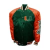Miami hurricanes franchise club the game satin varsity jacket 1
