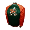 Miami hurricanes franchise club the game satin varsity jacket 2