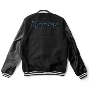 Miami marlins vintage black varsity jacket