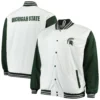 Michigan state spartans big tall varsity full snap jacket 1