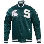 Michigan State Spartans Classic Green Satin Jacket