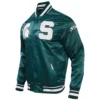 Michigan state spartans classic satin jacket