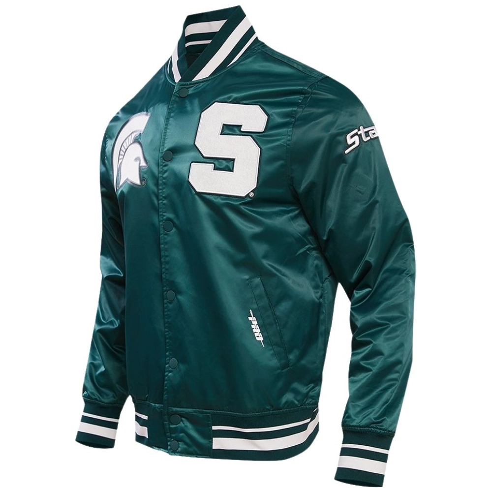 Michigan state spartans classic satin jacket
