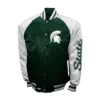 Michigan state spartans franchise club the game satin varsity jacket 1