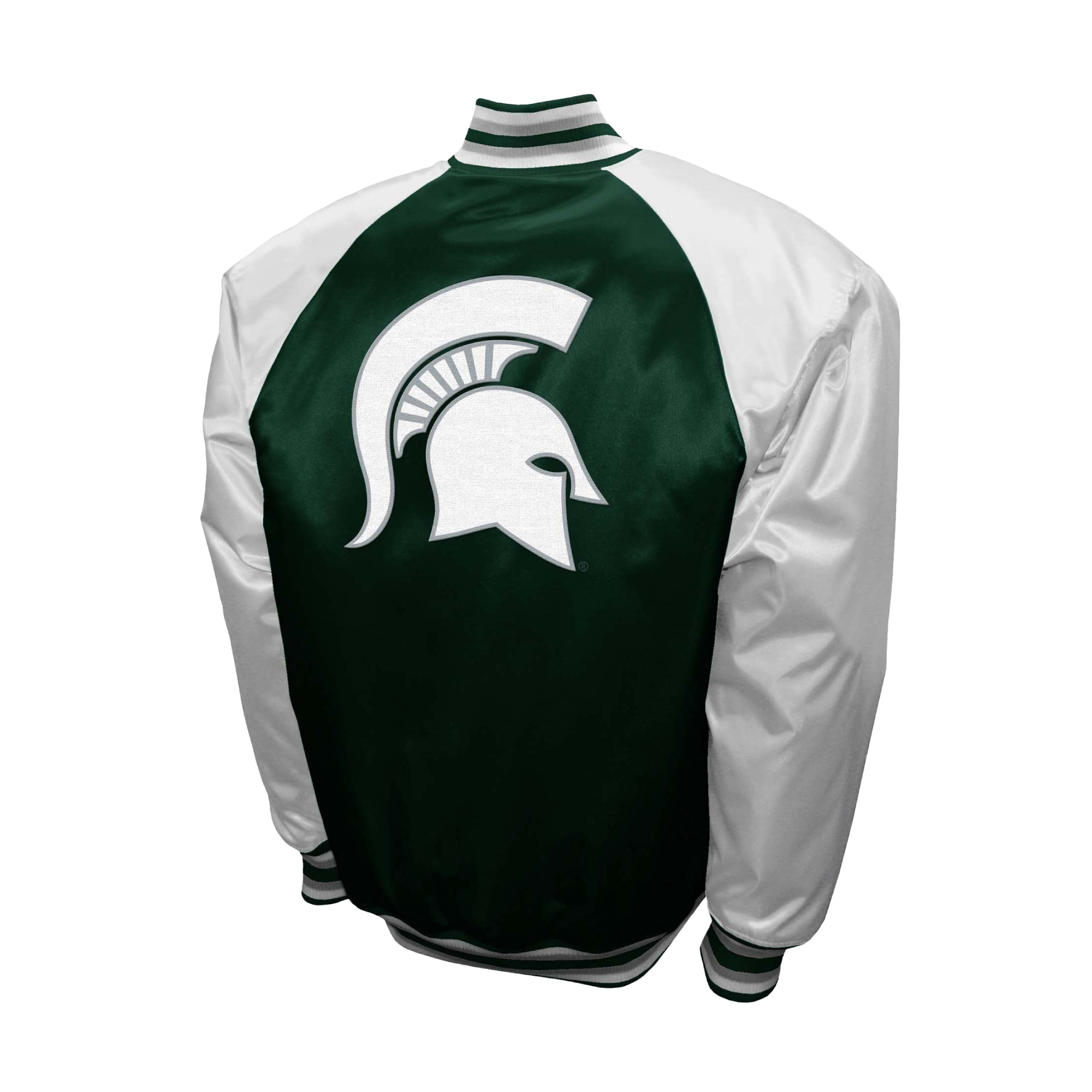 Michigan state spartans franchise club the game satin varsity jacket 2