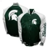 Michigan state spartans franchise club the game satin varsity jacket 3
