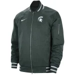 Michigan State Spartans Full-Zip Green Polyester Jacket
