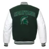 Michigan state spartans letterman woolleather jacket