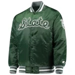 Michigan State Spartans O-Line Green Satin Jacket