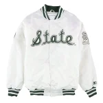Michigan State Spartans Classic White Satin Jacket
