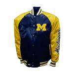 Michigan Wolverines The Game Blue/Yellow Satin Jacket