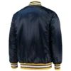 Michigan wolverines navy o line varsity jacket