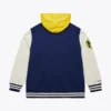 Michigan wolverines navy sideline fleece jacket